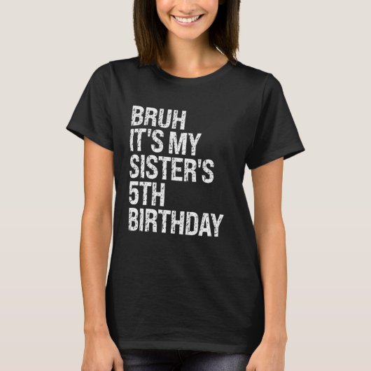 ブリュイ姉の五誕生日クラウンプリンセス Tシャツ (正面)