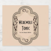 ブリュウズとボース人狼トニック薬屋 ビールラベル (シングルラベル)