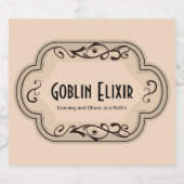 ブリュウズとボース人狼トニック薬屋 リキュールボトルラベル (シングルラベル)