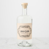 ブリュウズとボース人狼トニック薬屋 リキュールボトルラベル (正面)