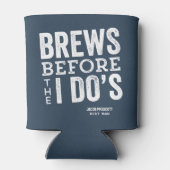 ブリュウズウィドゥの石板ブルーのビールテーマ独身 缶クーラー (裏面)