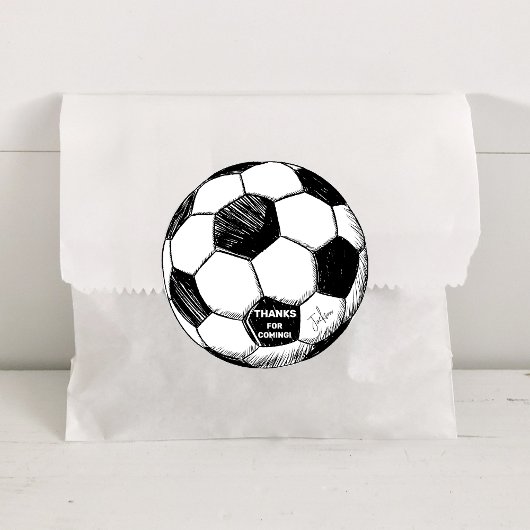 ブリュウ。誕生日サッカーラウンドシール ラウンドシール