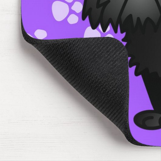 ブリュッセルかわいく黒いGriffonの漫画 マウスパッド (コーナー)