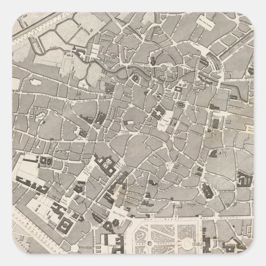 ブリュッセルとベルギー スクエアシール (正面)