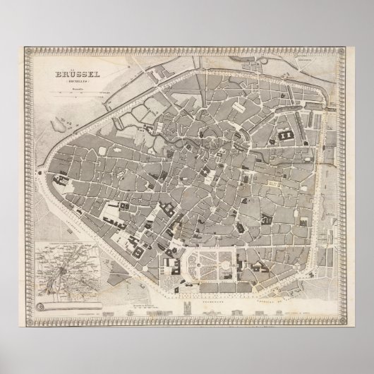 ブリュッセルとベルギー ポスター (正面)