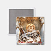 ブリュッセルのグランド・プレイスの中世建築 マグネット (正面/裏面)