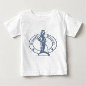 ブリュッセルのスタンプ ベビーTシャツ (正面)