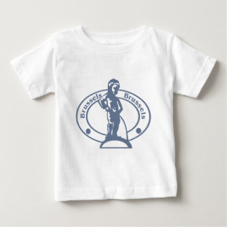 ブリュッセルのスタンプ ベビーTシャツ