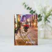 ブリュッセルのベルギーのクリスマスフォトポストカード ポストカード (スタンド正面)
