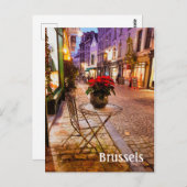 ブリュッセルのベルギーのクリスマスフォトポストカード ポストカード (正面/裏面)