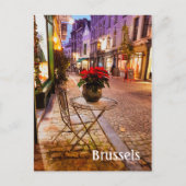 ブリュッセルのベルギーのクリスマスフォトポストカード ポストカード (正面)