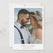 ブリュッセルのベルギー日付の宛先の結婚式を保存 セーブザデート (裏面)