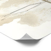 ブリュッセルのベルギー – ヴィンテージ水彩の街並 ポスター (角)