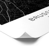 ブリュッセルのポスターミニマルなスカンジナビア ポスター (角)