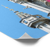 ブリュッセルの壮大な場所の中世建築 ポスター (角)