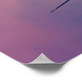 ブリュッセルの美しい夕焼け ポスター (角)