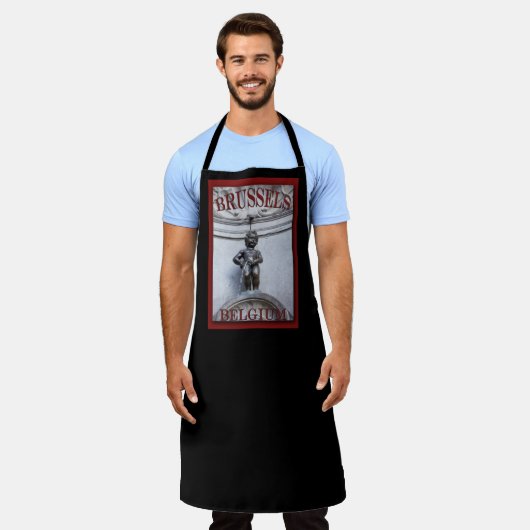 ブリュッセルのMannekin Pis エプロン (着用した状態)