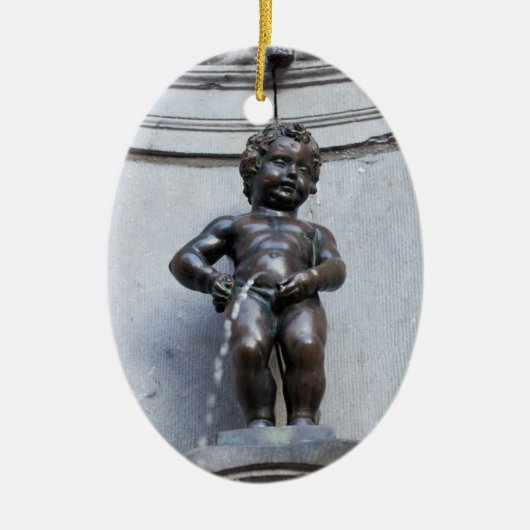 ブリュッセルのMannekin Pis セラミックオーナメント (正面)