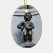 ブリュッセルのMannekin Pis セラミックオーナメント (裏面)