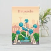 ブリュッセルへの旅のアート 招待状 (スタンド正面)