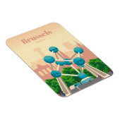 ブリュッセルへの旅行アート マグネット (右側)