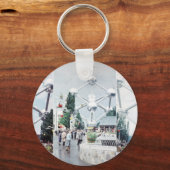 ブリュッセルアトミウムフォトコラージュ キーホルダー (正面)