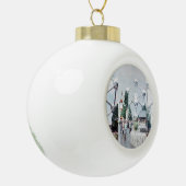 ブリュッセルアトミウムフォトコラージュ セラミックボールオーナメント (左)