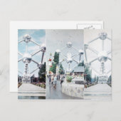 ブリュッセルアトミウムフォトコラージュ ポストカード (正面/裏面)