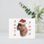 ブリュッセルグリフォンサンタポーズ シーズンポストカード (スタンド正面)