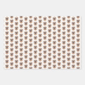 ブリュッセルグリフォンス絵画ムーズオリジナルドッグアート ラッピングペーパーシート (正面2)