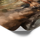 ブリュッセルグリフォンドッグアートプリントポスター ポスター (角)