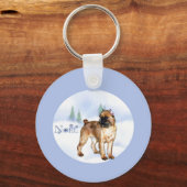 ブリュッセルグリフォンノエル キーホルダー (正面)