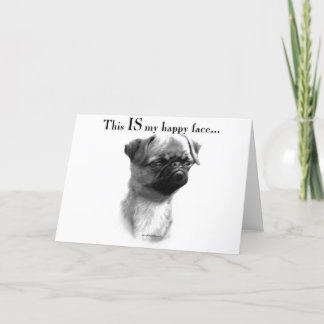 ブリュッセルグリフォンハピー顔 カード