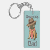 ブリュッセルグリフォンパパキーチェーン キーホルダー (正面左)