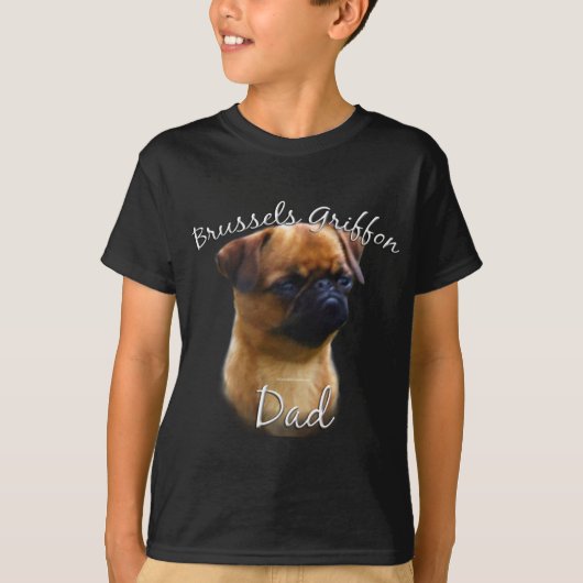 ブリュッセルグリフォンパパ2 Tシャツ (正面)