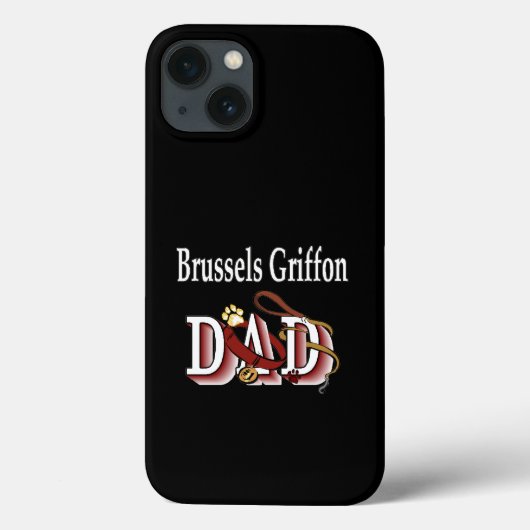 ブリュッセルグリフォンパパ Case-Mate iPhoneケース (裏面)