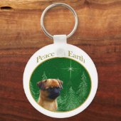 ブリュッセルグリフォン平和 キーホルダー (正面)