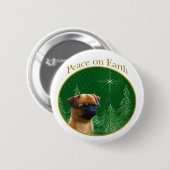 ブリュッセルグリフォン平和 缶バッジ (正面&裏面)