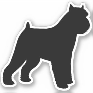 ブリュッセルグリフォン犬シルエットビニールシール シール