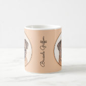 ブリュッセルグリフォン絵画スムーズオリジナルドッグアート コーヒーマグカップ (中央)