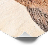 ブリュッセルグリフォン絵画スムーズオリジナルドッグアート ポスター (コーナー)