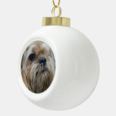 ブリュッセルグリフォン セラミックボールオーナメント (右)