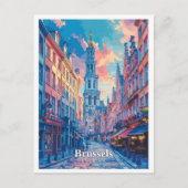 ブリュッセルベルギーアートヴィンテージトラベル ポストカード (正面)