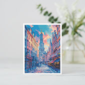 ブリュッセルベルギーアートヴィンテージトラベル ポストカード (スタンド正面)