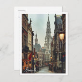 ブリュッセルベルギーアート旅行の有名な場所 ポストカード (正面/裏面)