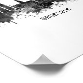 ブリュッセルベルギースカイラインBW ポスター (角)