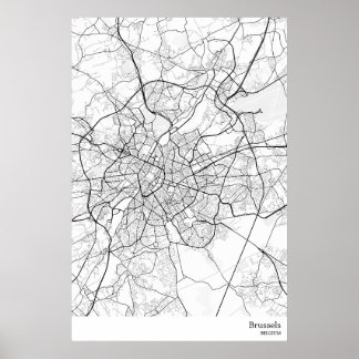 ブリュッセルベルギーポスタープリント ポスター