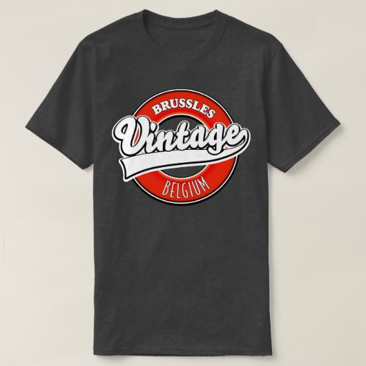 ブリュッセルベルギーヴィンテージ Tシャツ (デザイン正面)