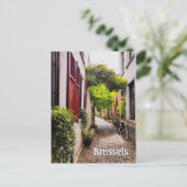 ブリュッセルベルギー旧通り写真はがき ポストカード (スタンド正面)