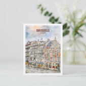 ブリュッセルベルギー有名な旅行水の色 ポストカード (スタンド正面)